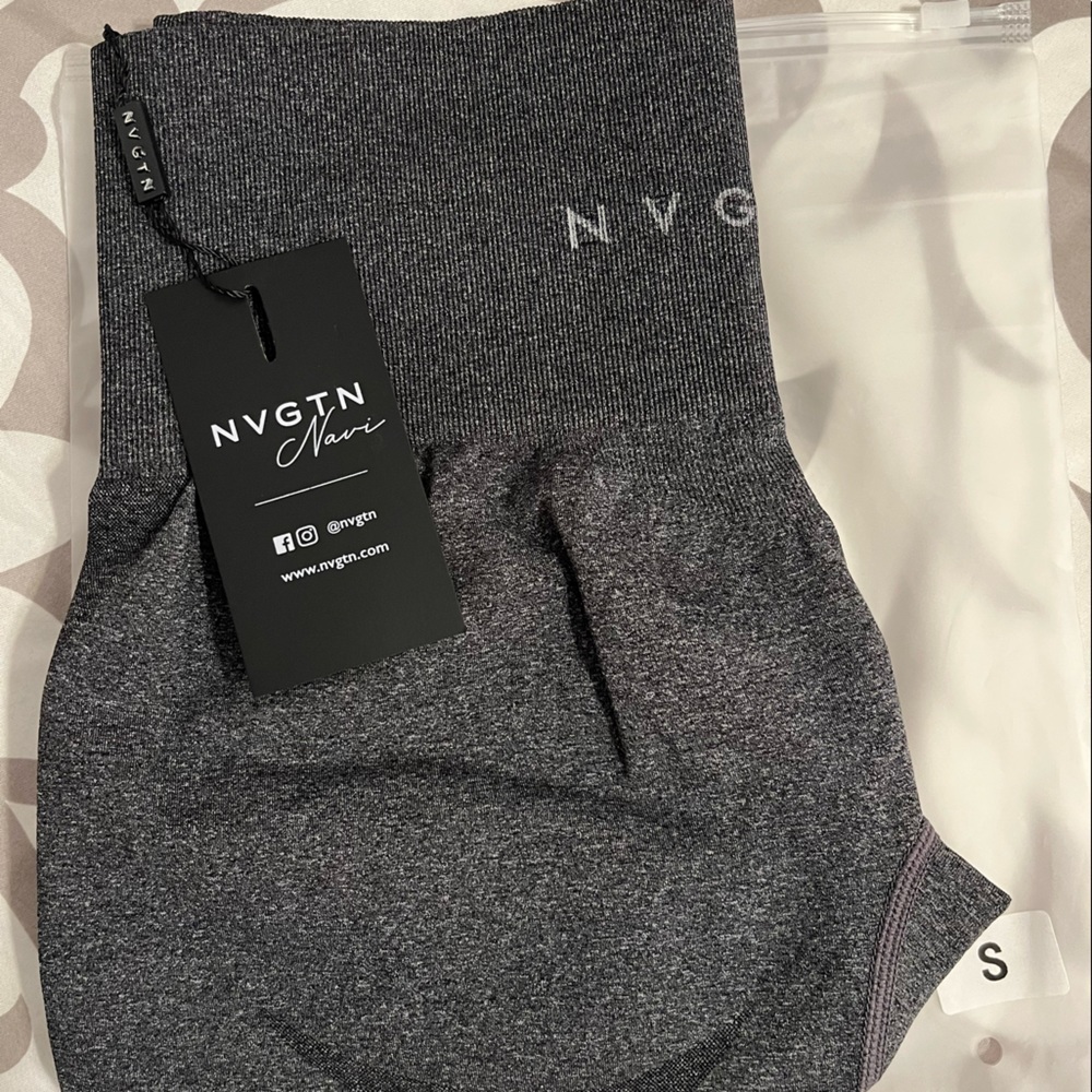 Black speckled NVGTN contour seamless leggings. BRAND NEW WITH TAGS.